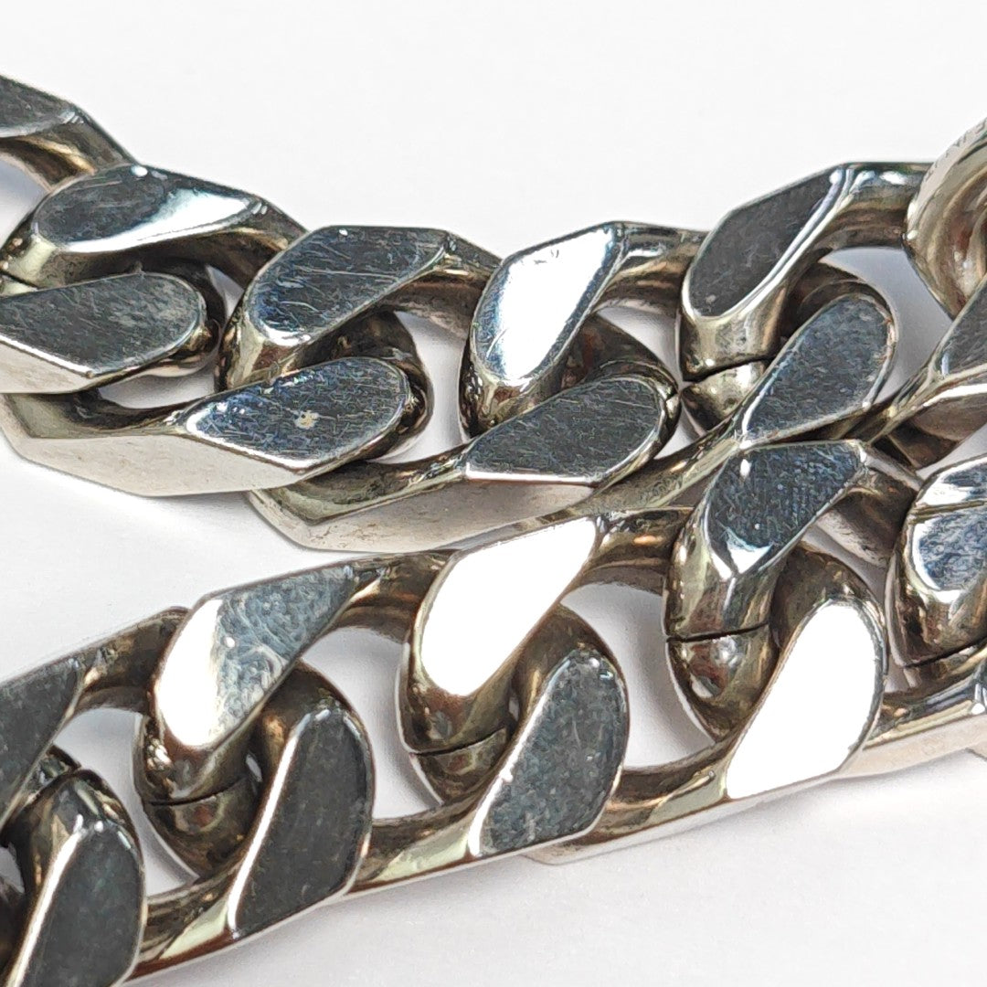 Monogram Metal Silver Bracelet