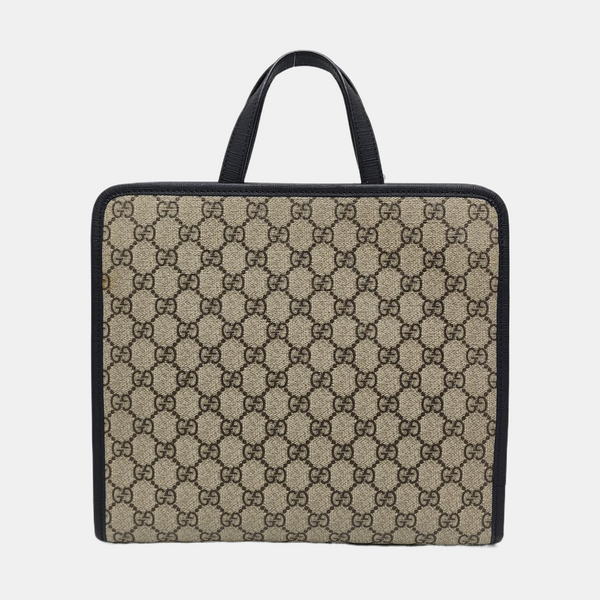 Monogram Coated Canvas Top Handle Bag Beige