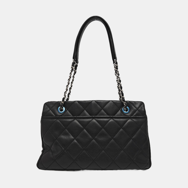 CC TIMELESS SOFT Quilted Grained Calfskin Black