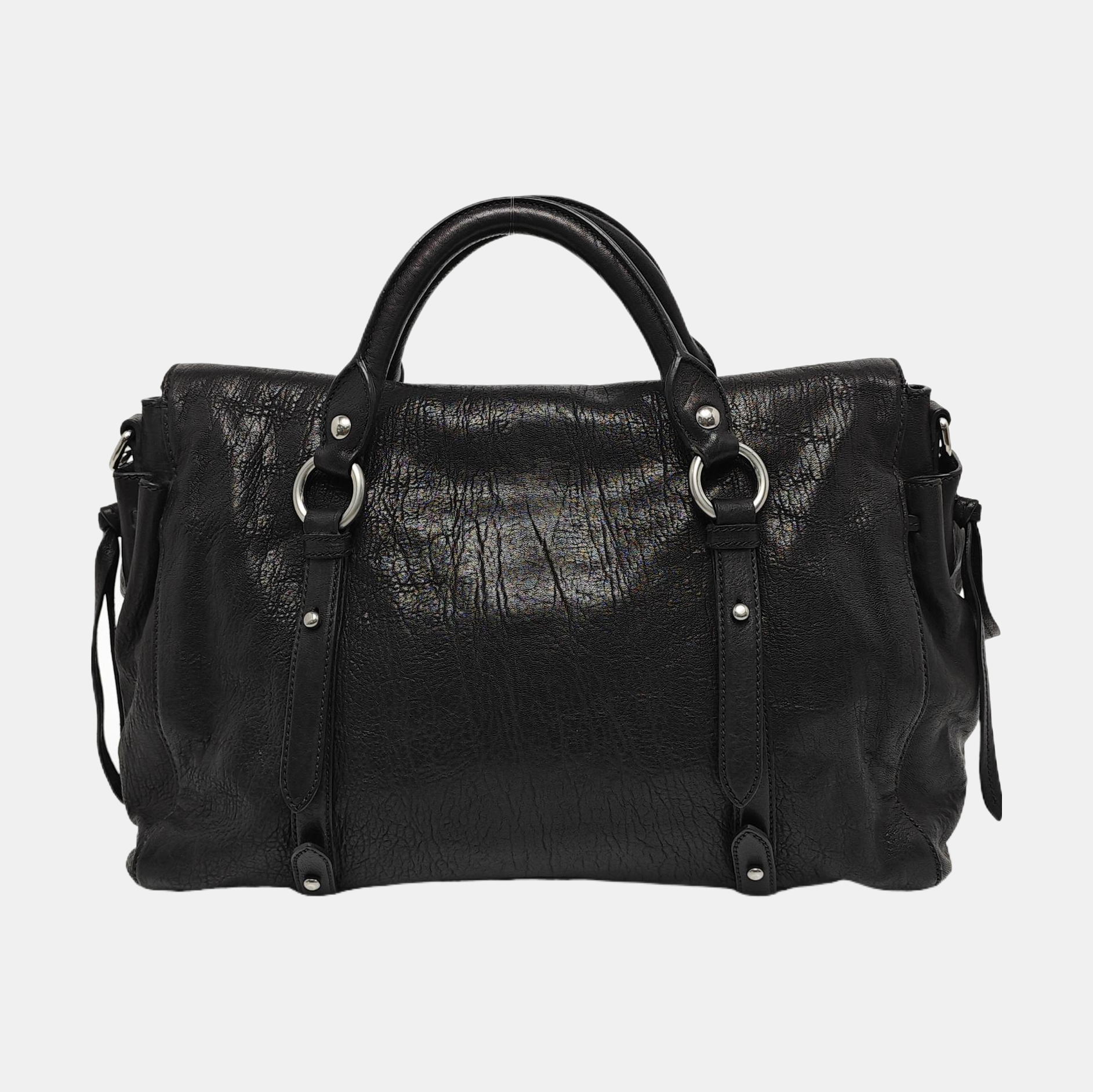 Calfskin Tote Bag Black