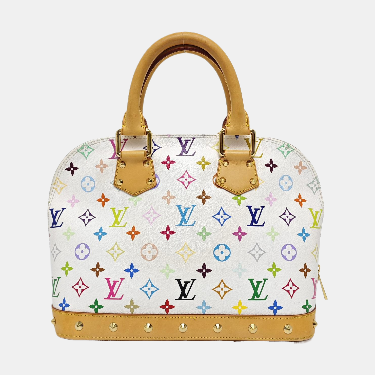 LV × TM ALMA PM Monogram Coated Canvas White