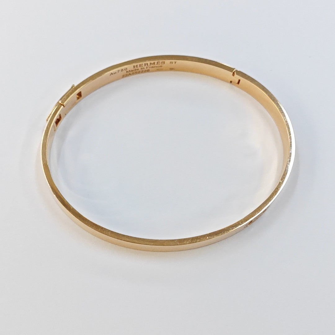 H D'ancre 18k Rose Gold Bangle