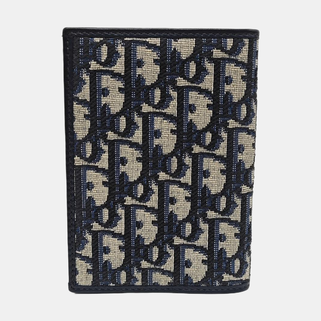 30 Montaigne Canvas Blue Wallet