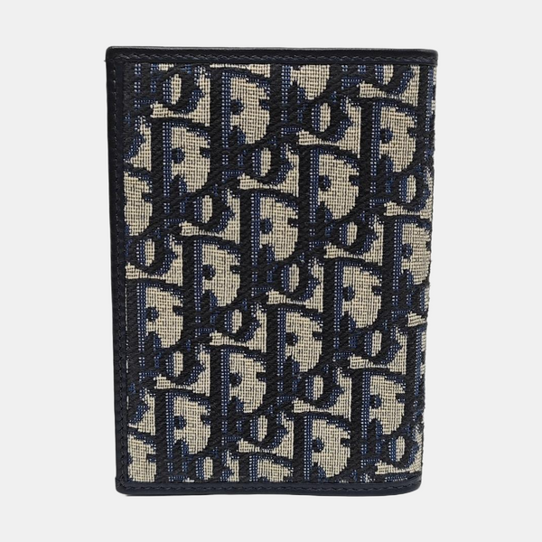 30 Montaigne Canvas Blue Wallet