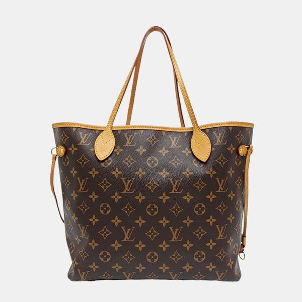 NEVERFULL MM Monogram Coated Canvas Brown
