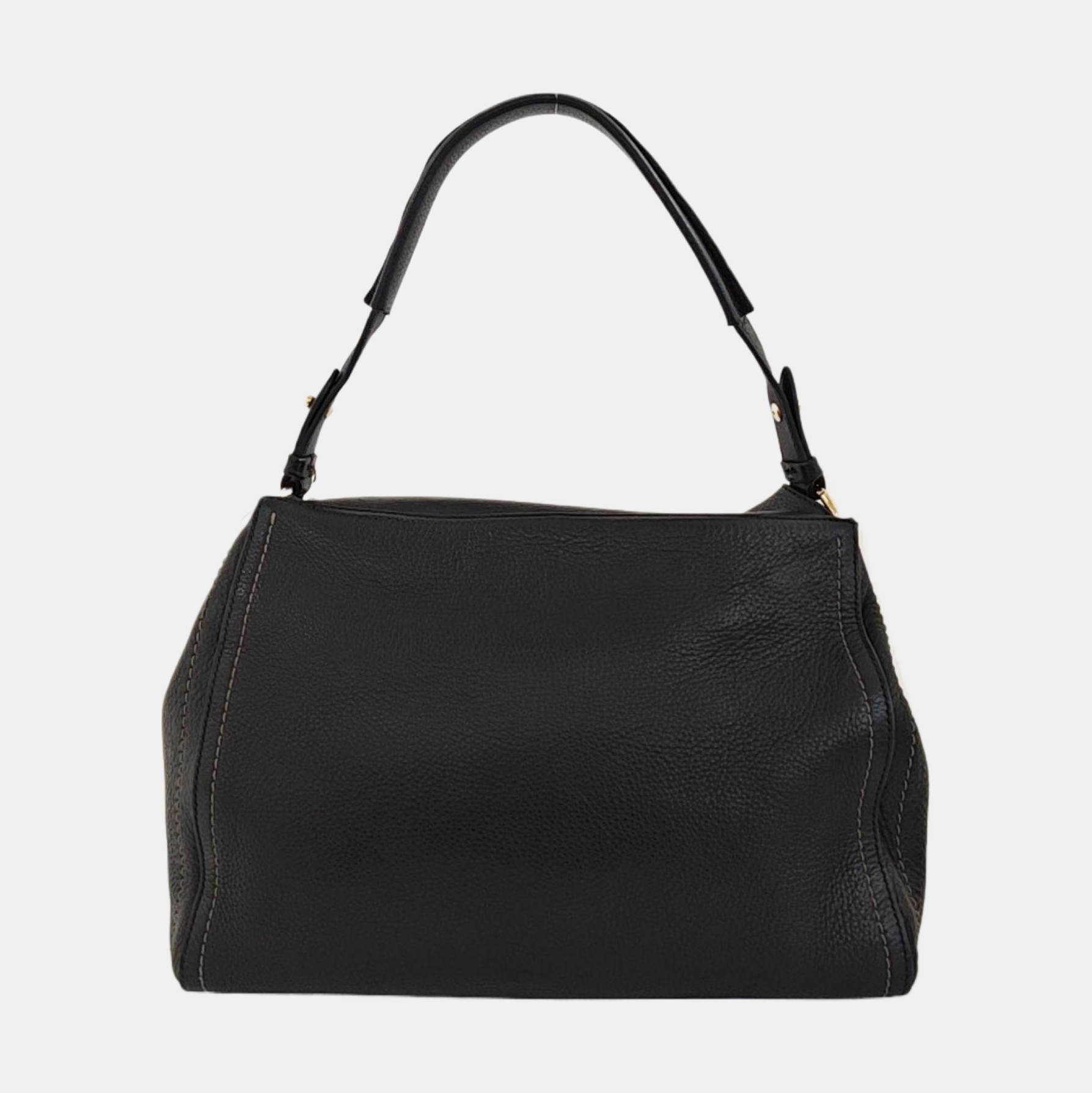 Calfskin Shoulder Bag Black