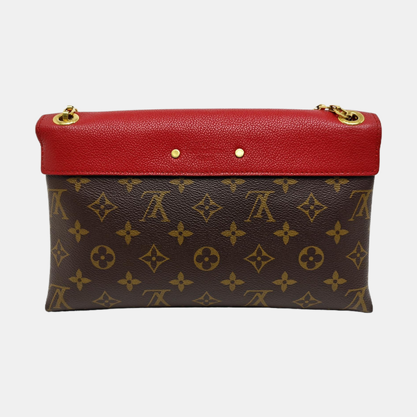 PALLAS BB Monogram Coated Canvas Brown