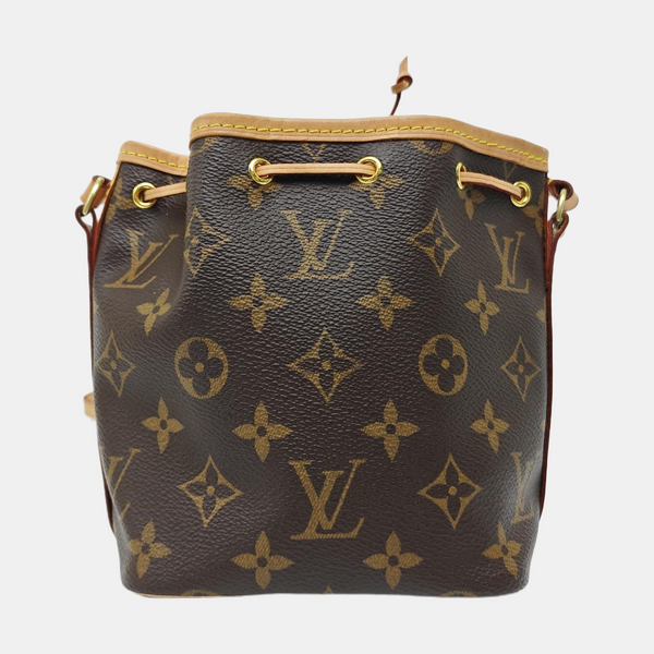 NÉONOÉ Nano Monogram Coated Canvas Brown