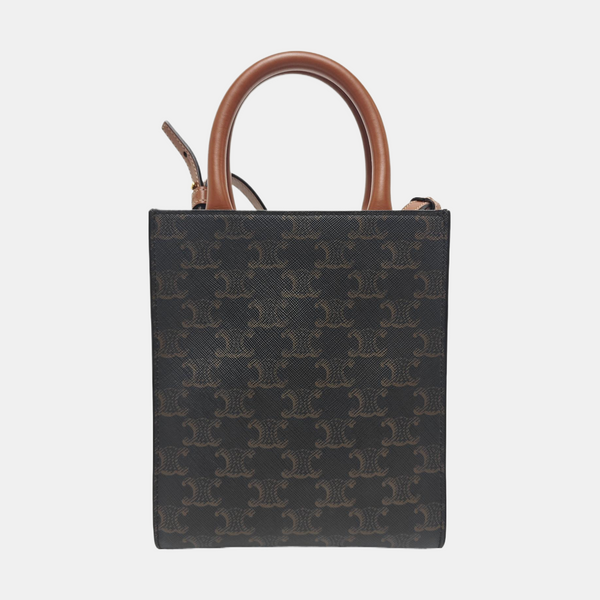 CABAS CELINE Mini Coated Canvas Brown