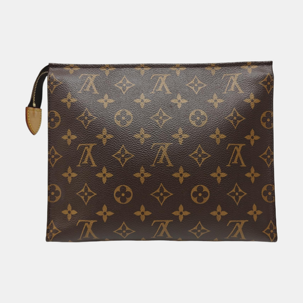 TOILET POCKET 26 Monogram Coated Canvas Brown