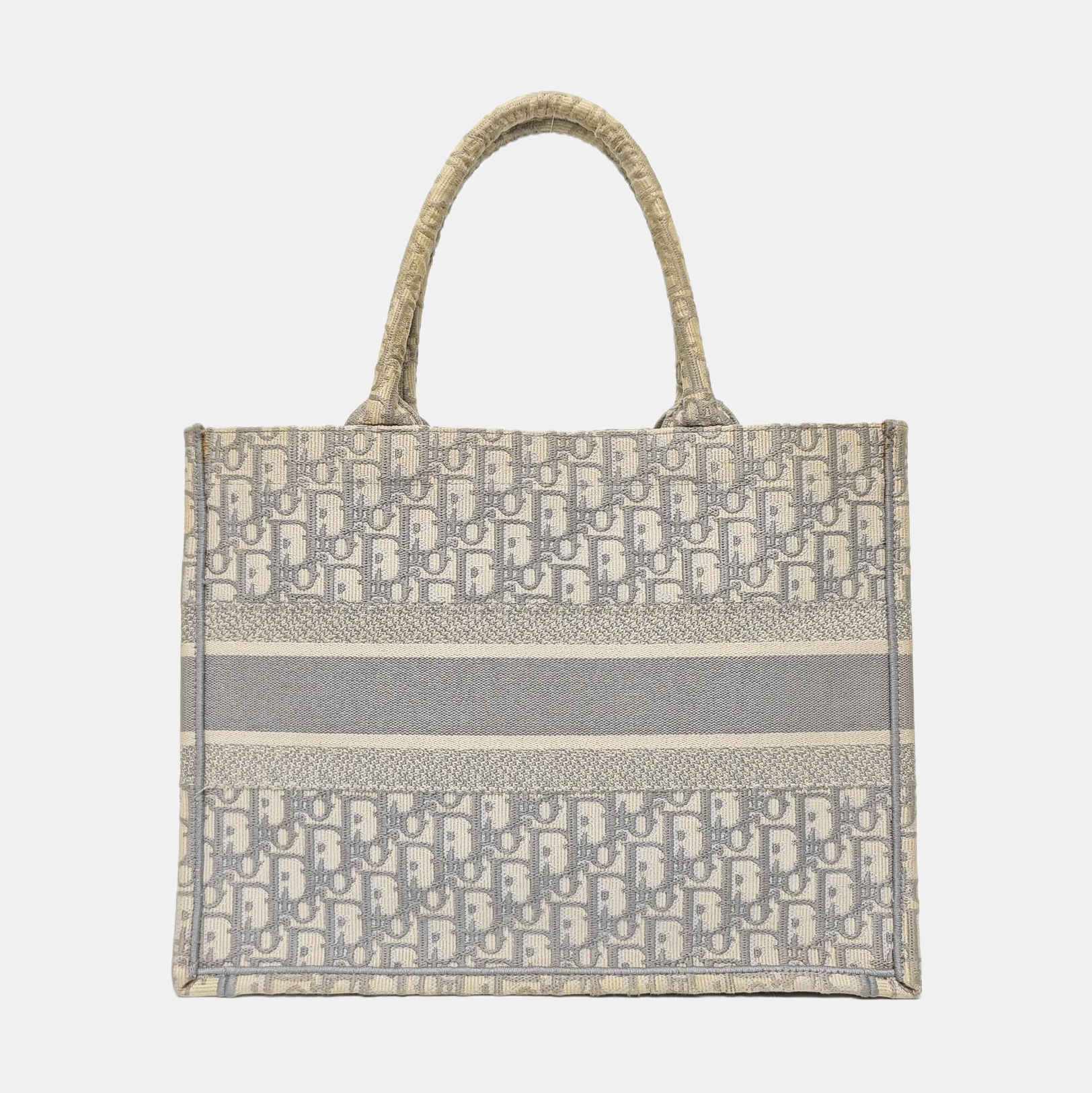 Book Tote Medium Oblique Canvas Gray