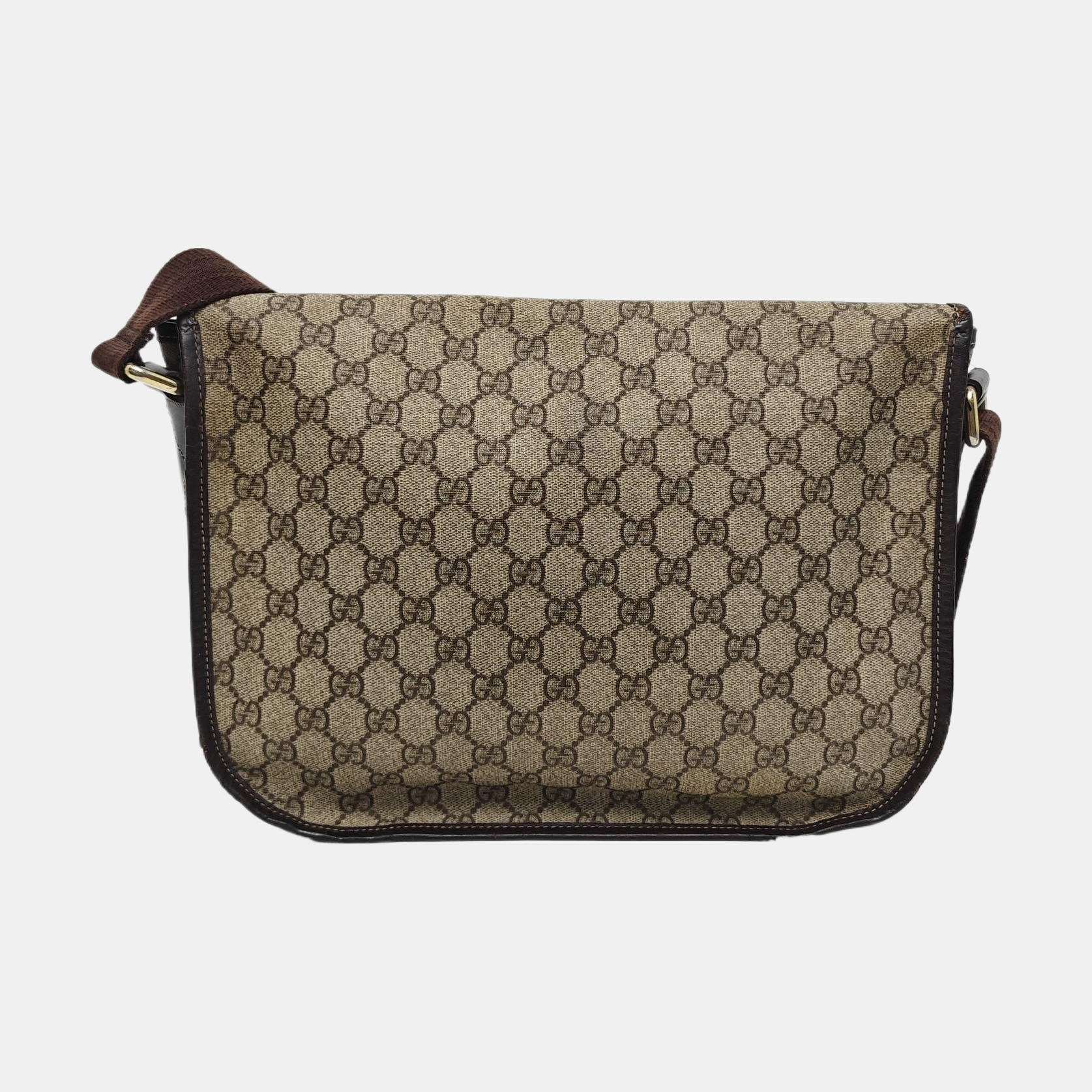 GG Imprime Monogram Coated Canvas Brown