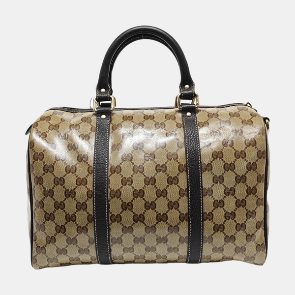 Joy Monogram Coated Canvas Beige