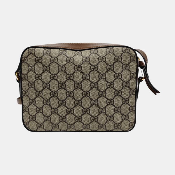 Authenticated pre-owned  Horsebit 1955 Small Coated Canvas Beige - Shoulder Bag at Looply