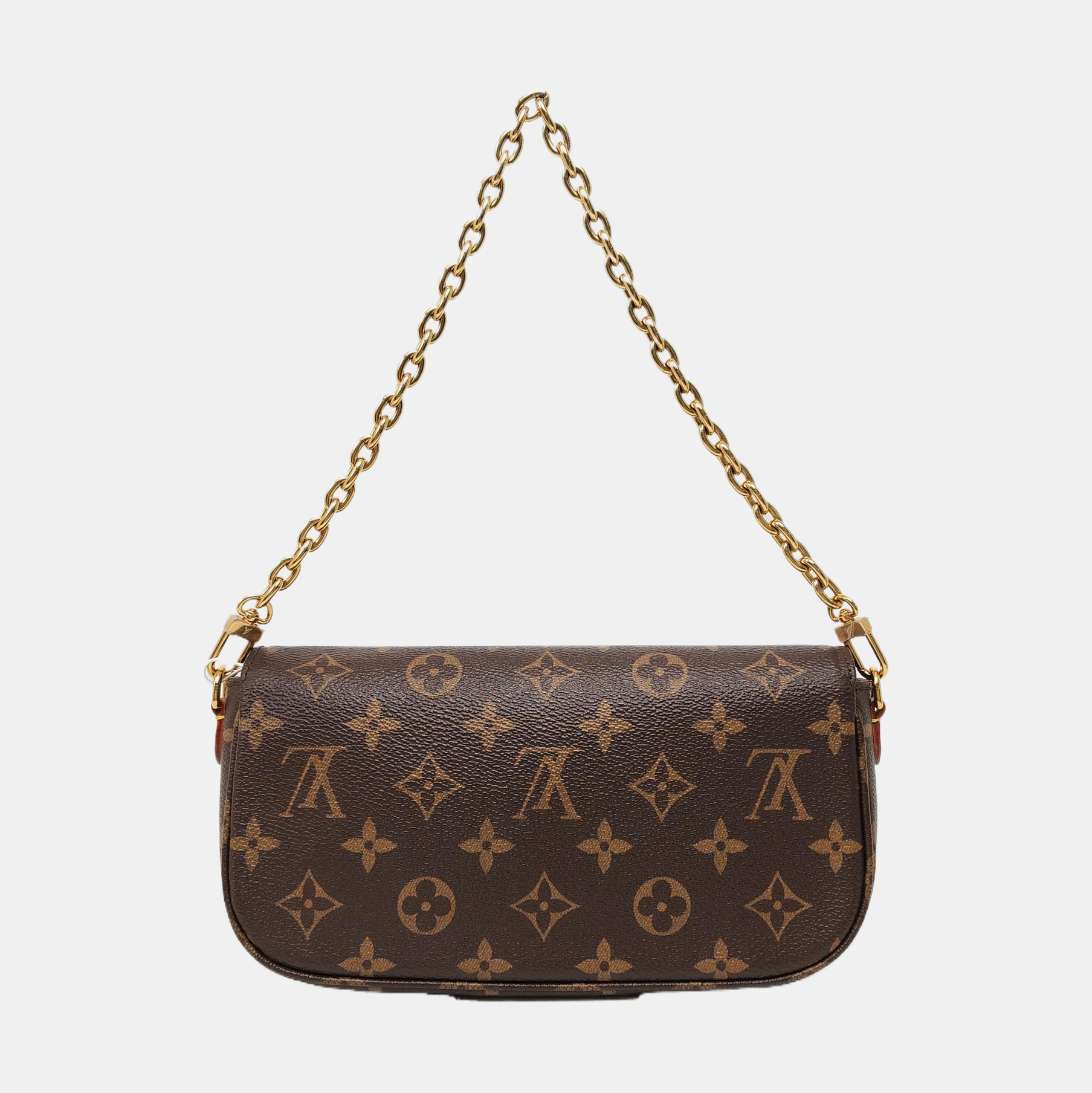 IVY Monogram Coated Canvas Brown