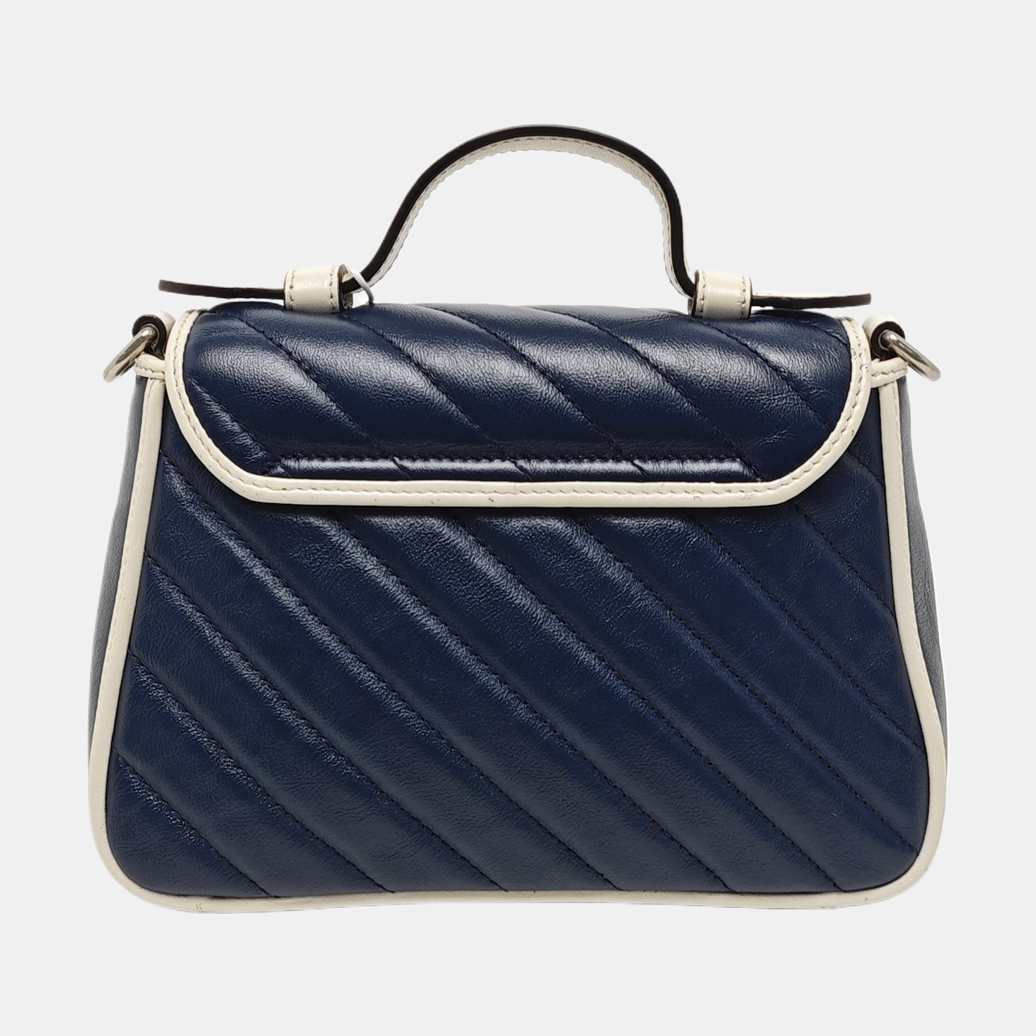 GG Marmont Mini Quilted Calfskin Blue