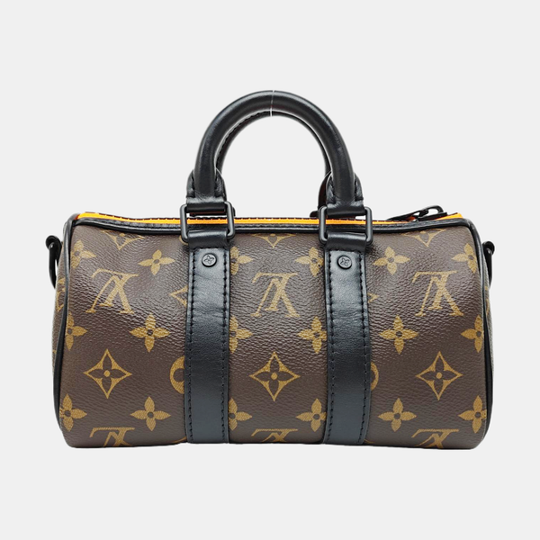 KEEPALL Nano Monogram Coated Canvas Brown