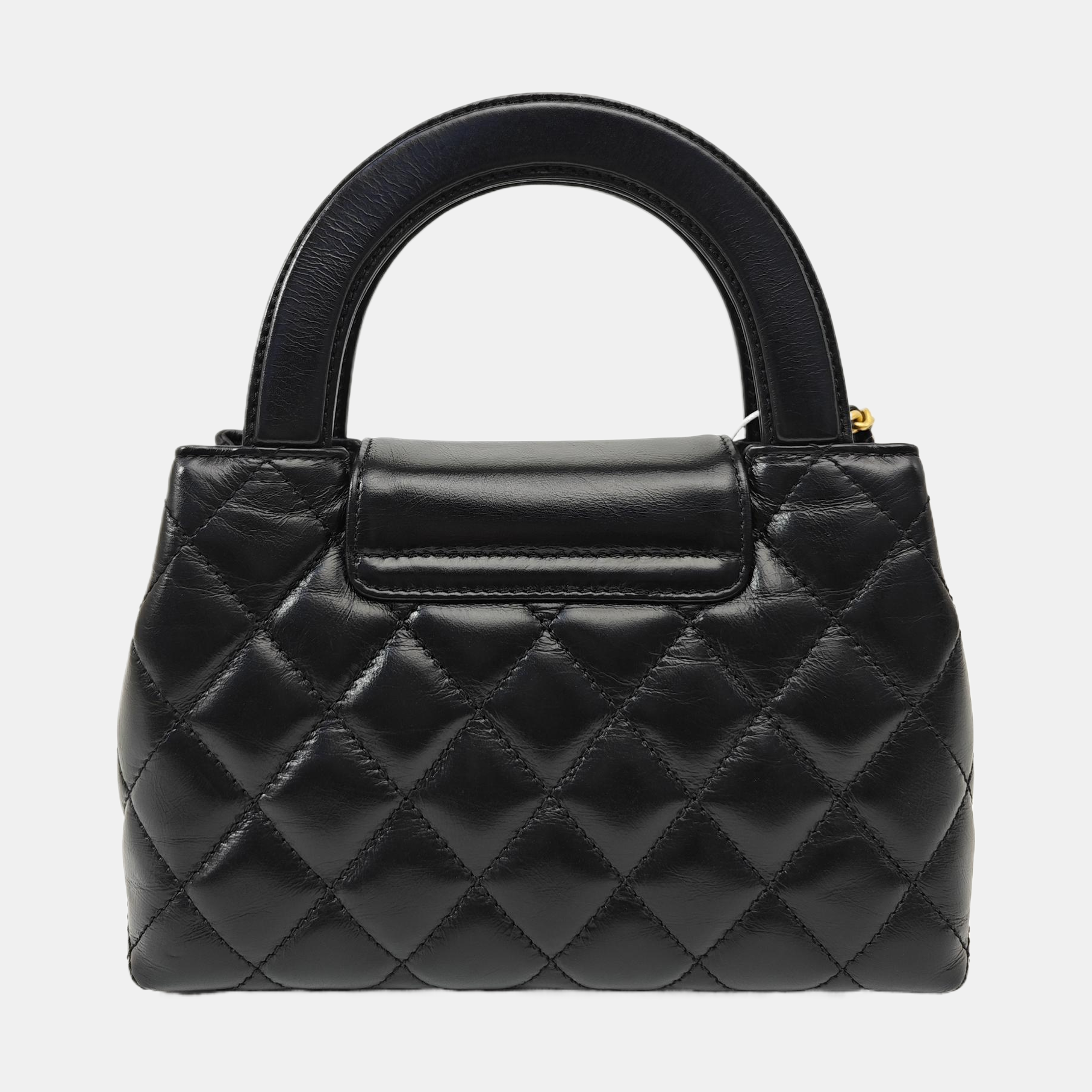 KELLY Mini Quilted Calfskin Black