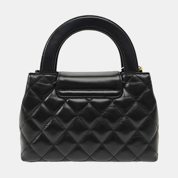 KELLY Mini Quilted Calfskin Black