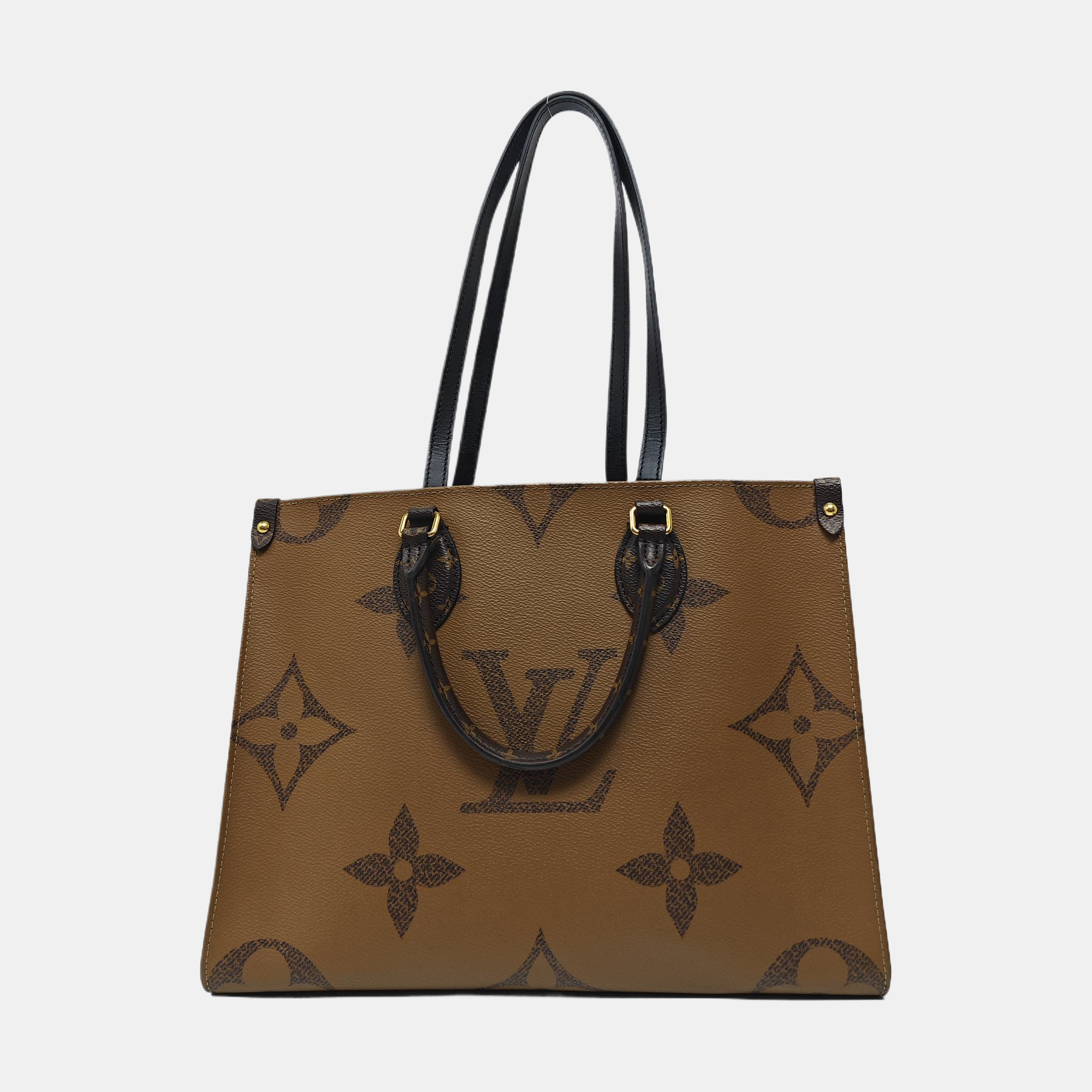 ONTHEGO MM Monogram Coated Canvas Brown