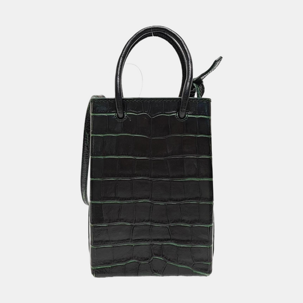 Shopping Bag Calfskin Green