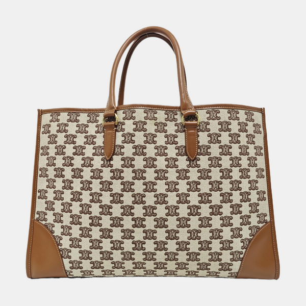 Fabric Tote Bag Brown