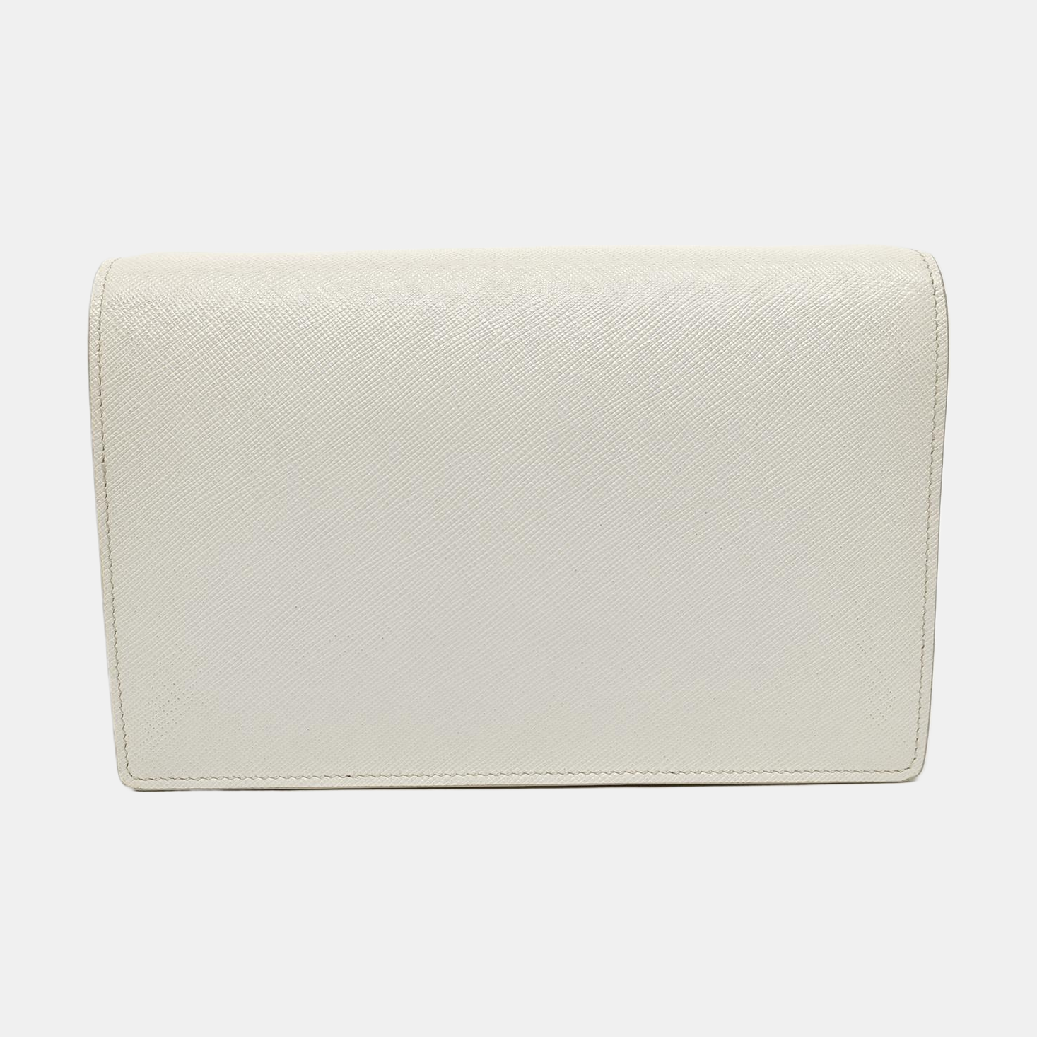 Envelope Wallet Saffiano Calfskin White