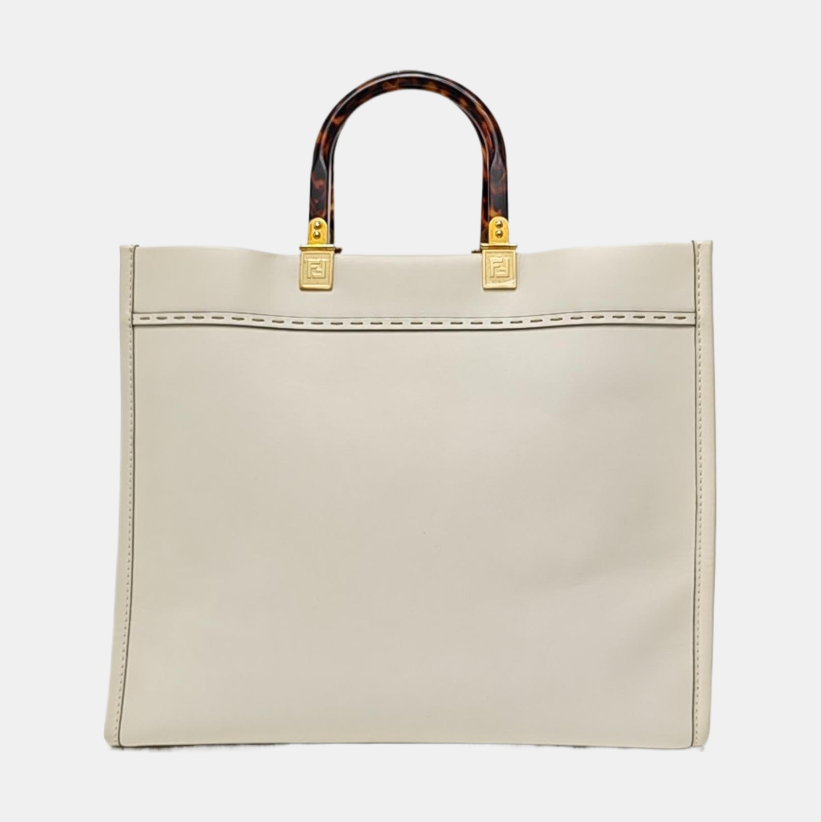 Sunshine Medium Calfskin White