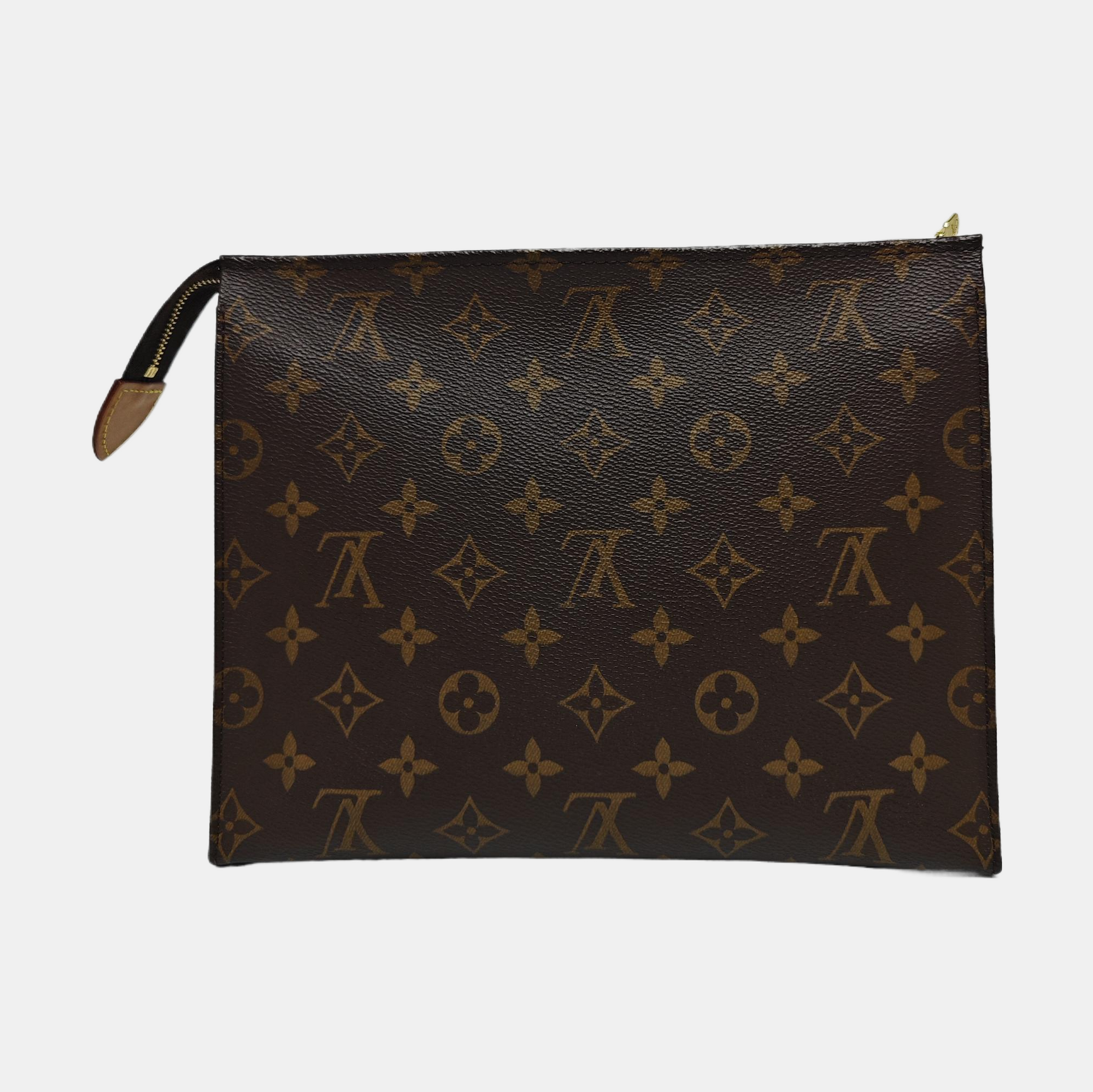 TOILET POCKET 26 Monogram Coated Canvas Brown