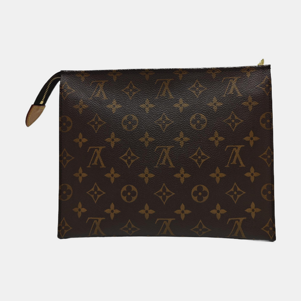 TOILET POCKET 26 Monogram Coated Canvas Brown