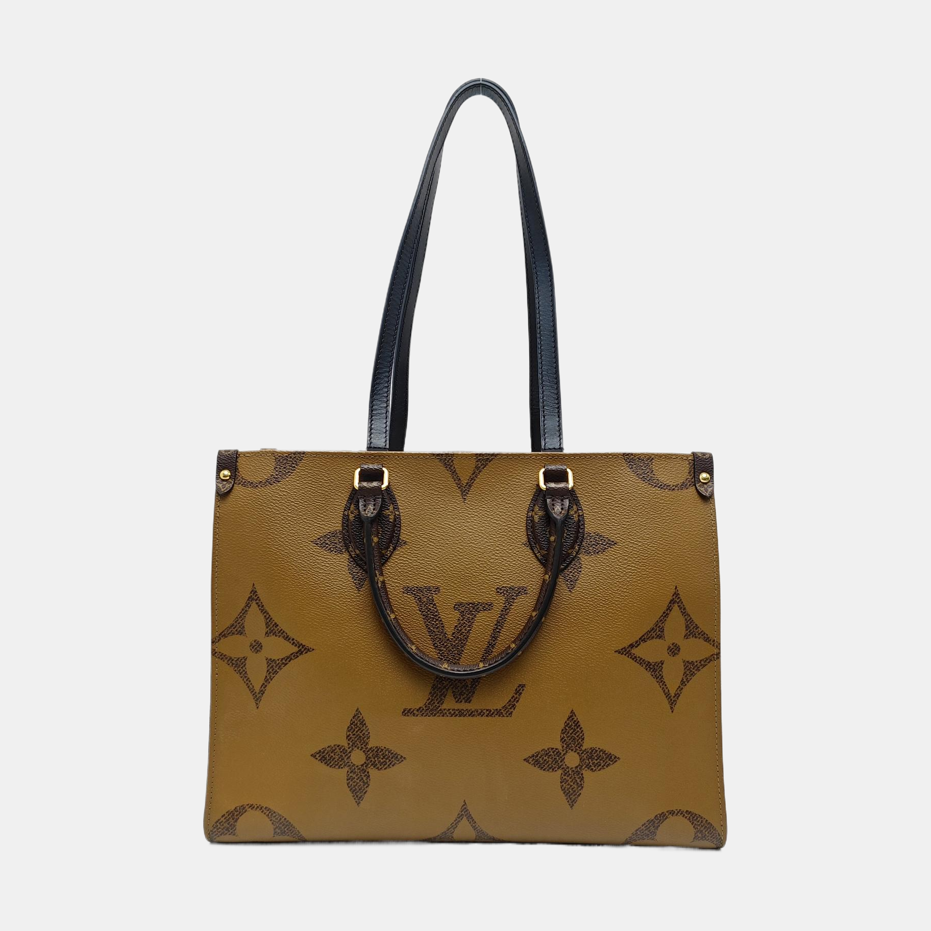 ONTHEGO MM Monogram Coated Canvas Brown