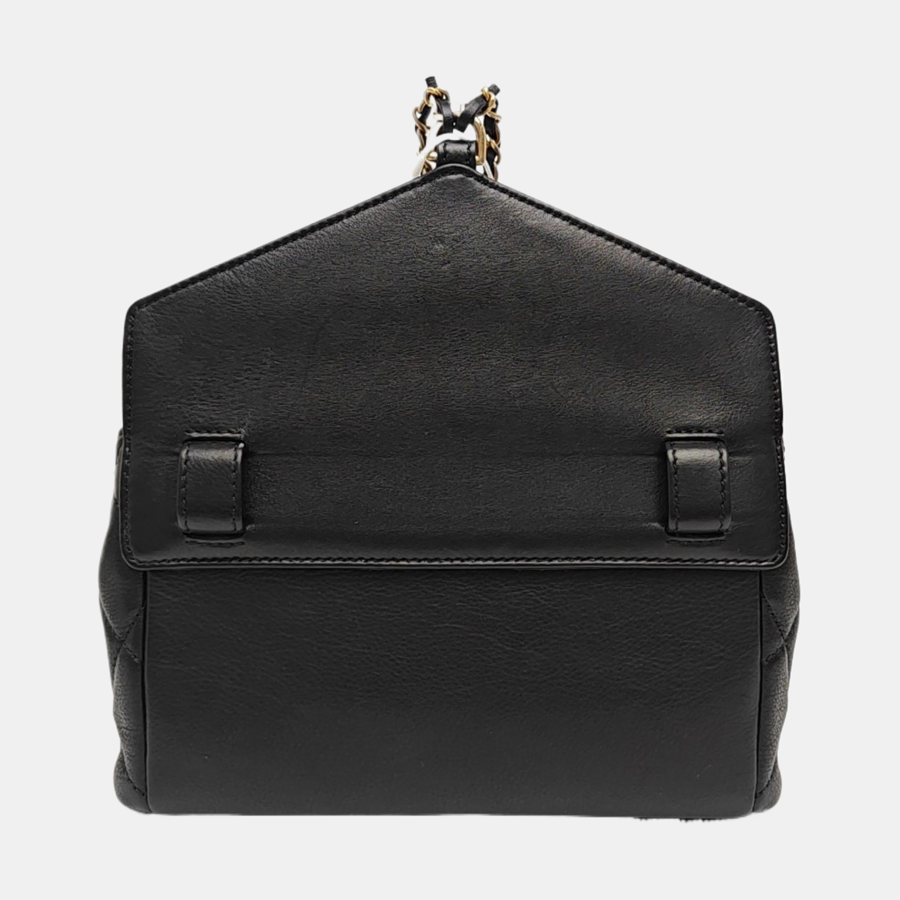 Quilted Calfskin Shoulder Bag Black