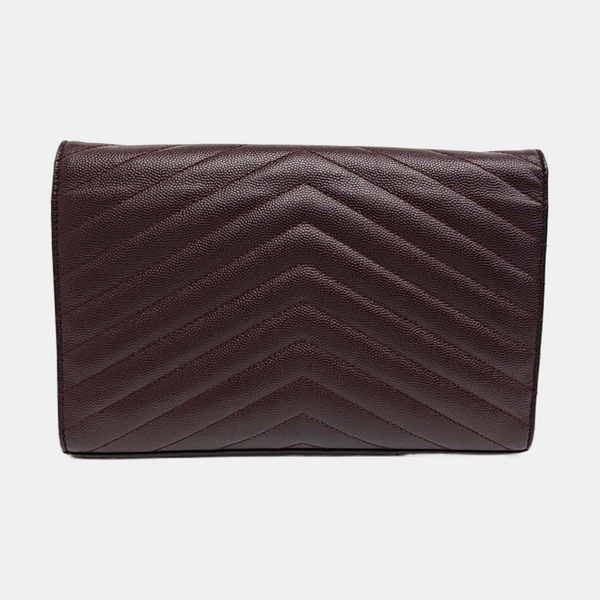 MONOGRAM Medium Chevron Calfskin Red