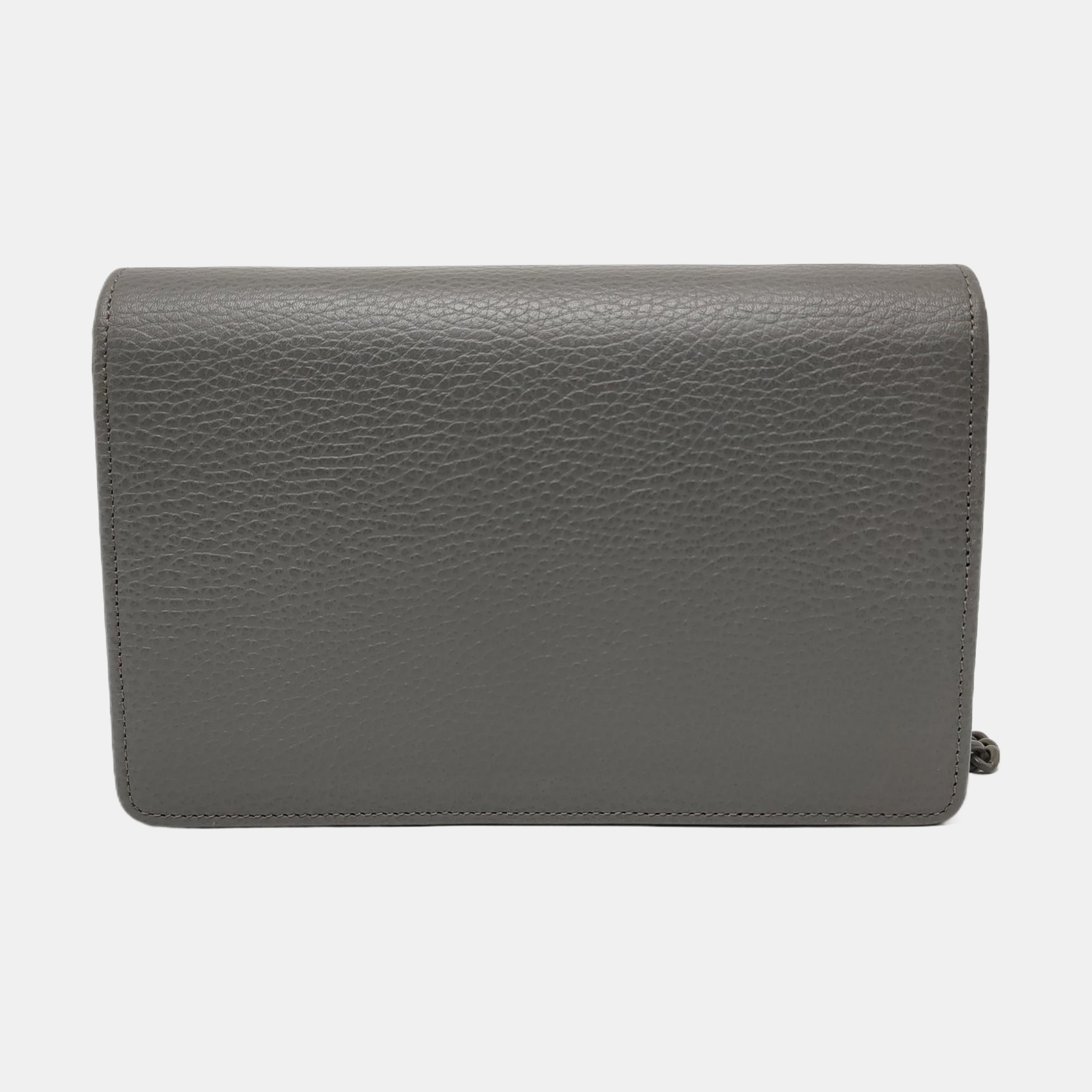 Authenticated pre-owned  GG Marmont Mini Calfskin Gray - Shoulder Bag at Looply