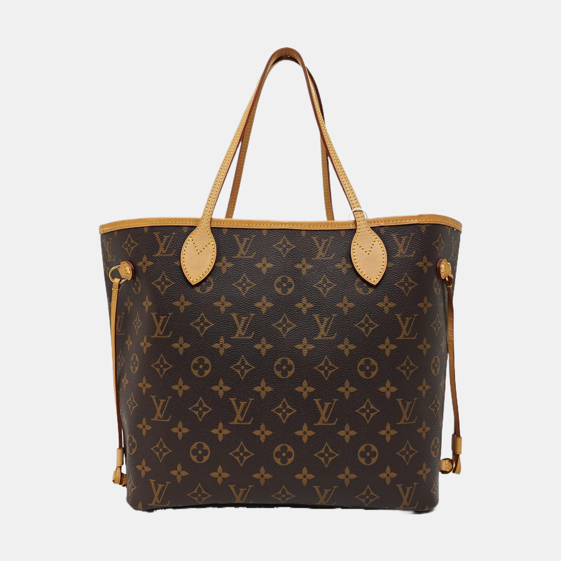 NEVERFULL MM Monogram Coated Canvas Brown