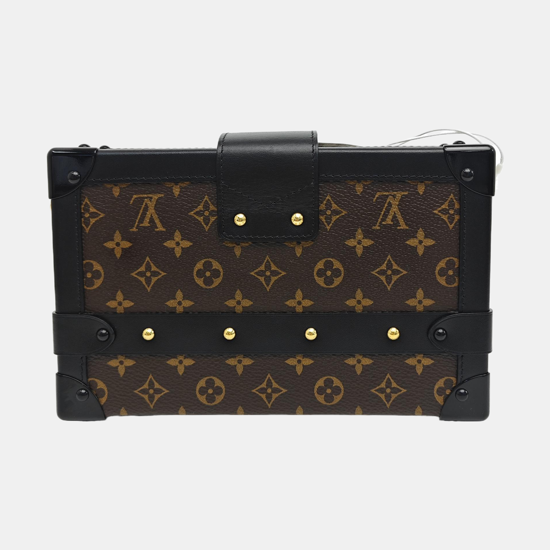 PETITE MALLE Monogram Coated Canvas Brown