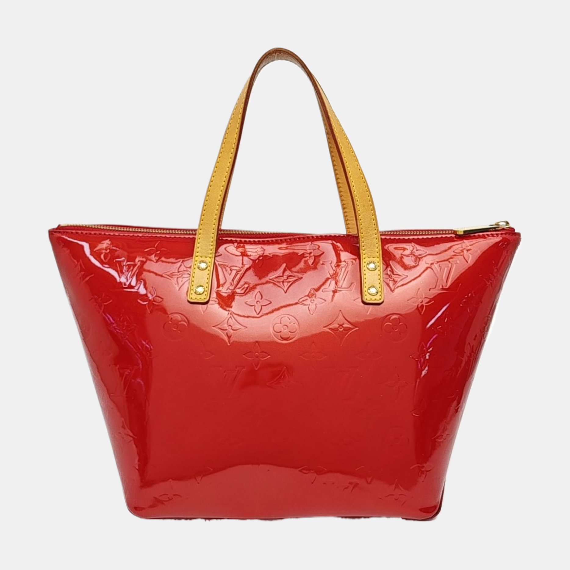 BELLEVUE Monogram Patent Leather Red