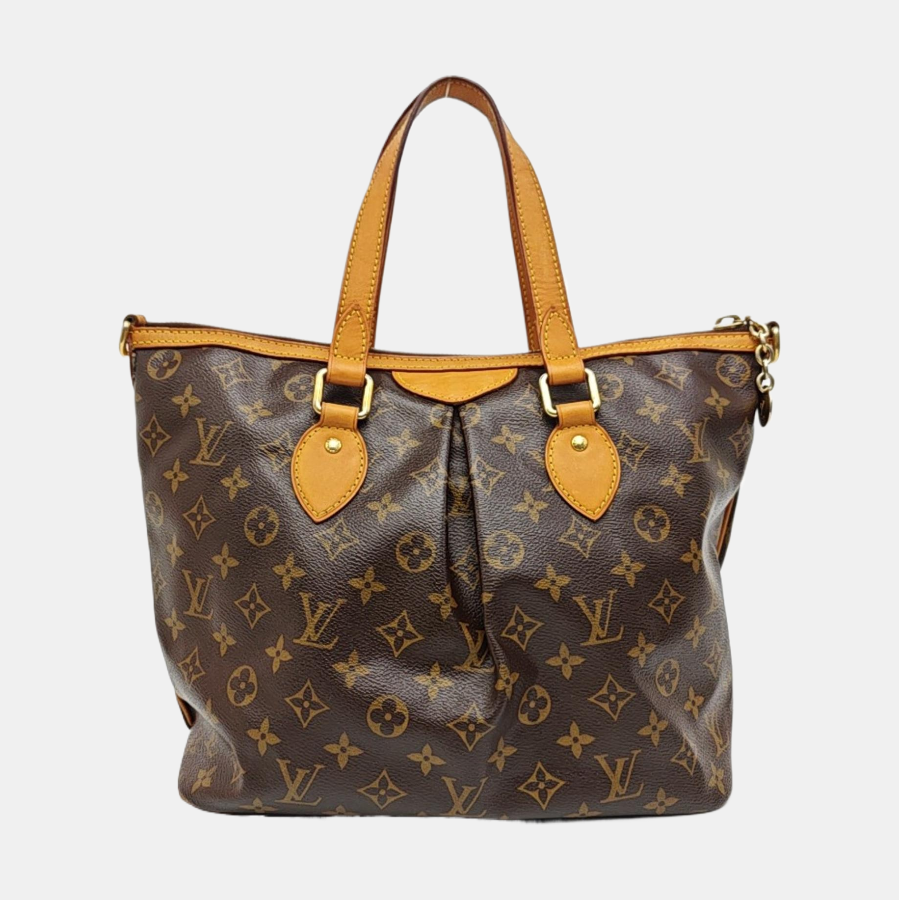 PALERMO PM Monogram Coated Canvas Brown