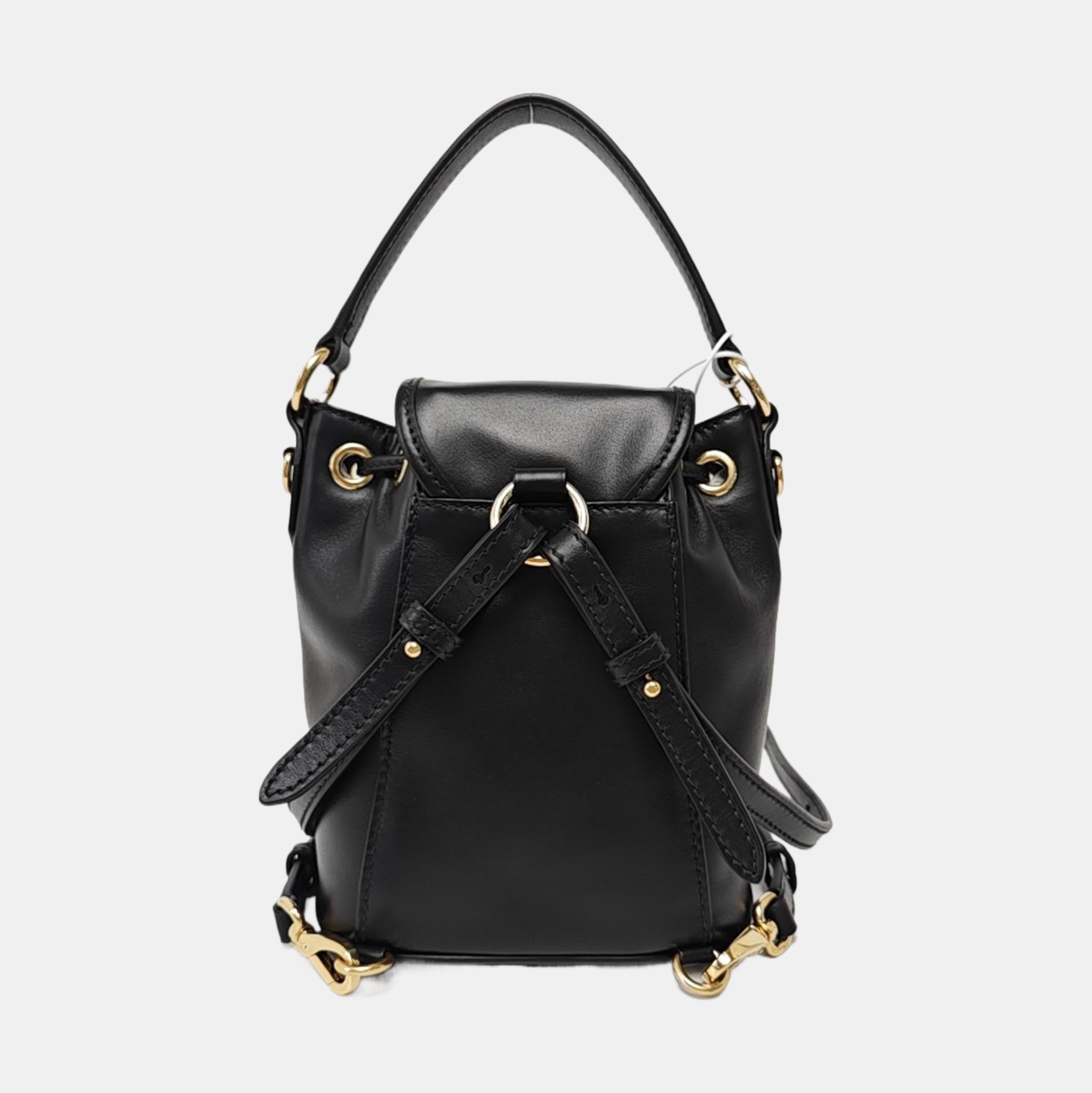Calfskin Backpack Mini Black
