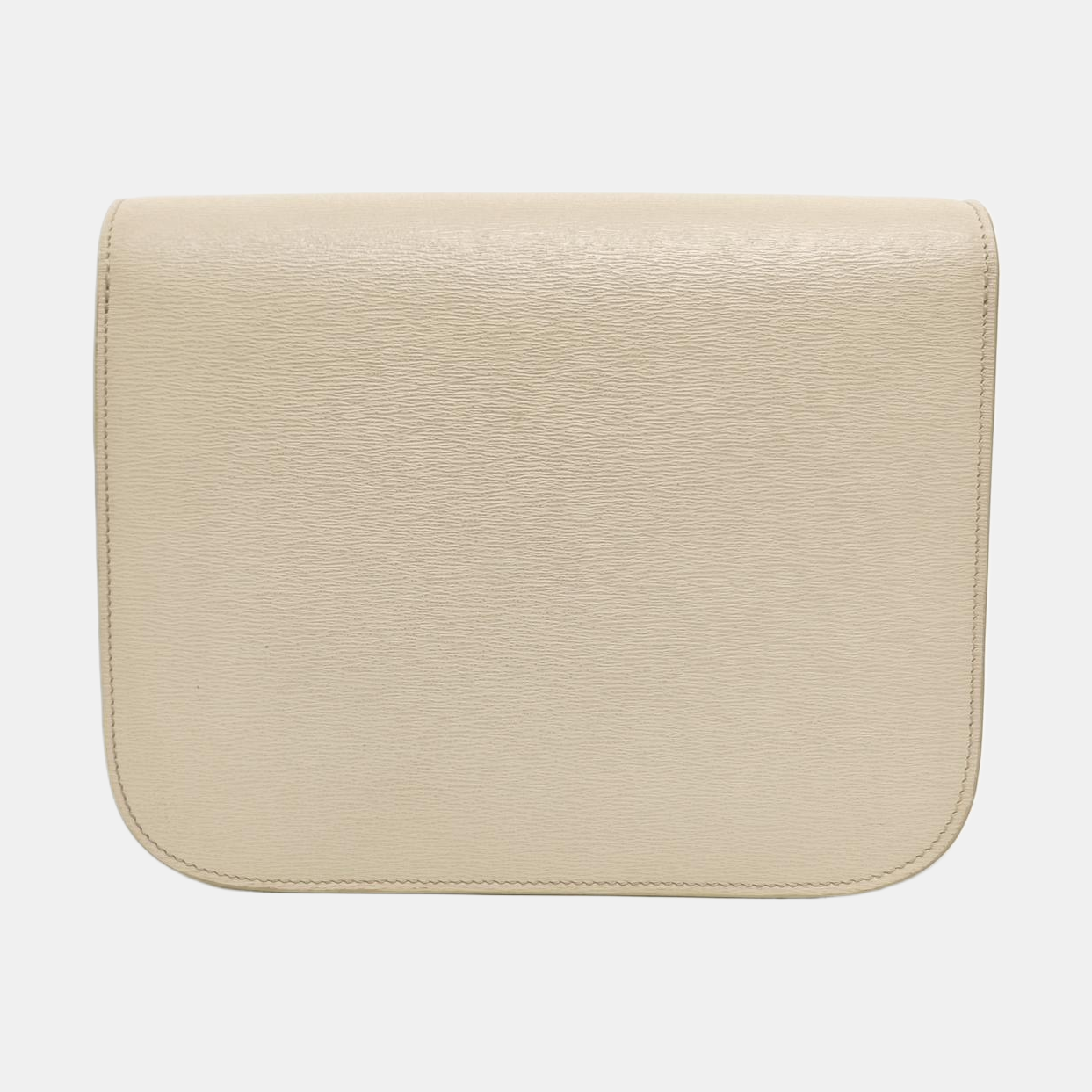 Authenticated pre-owned  CLASSIC BOX Medium Calfskin Beige - Shoulder Bag at Looply