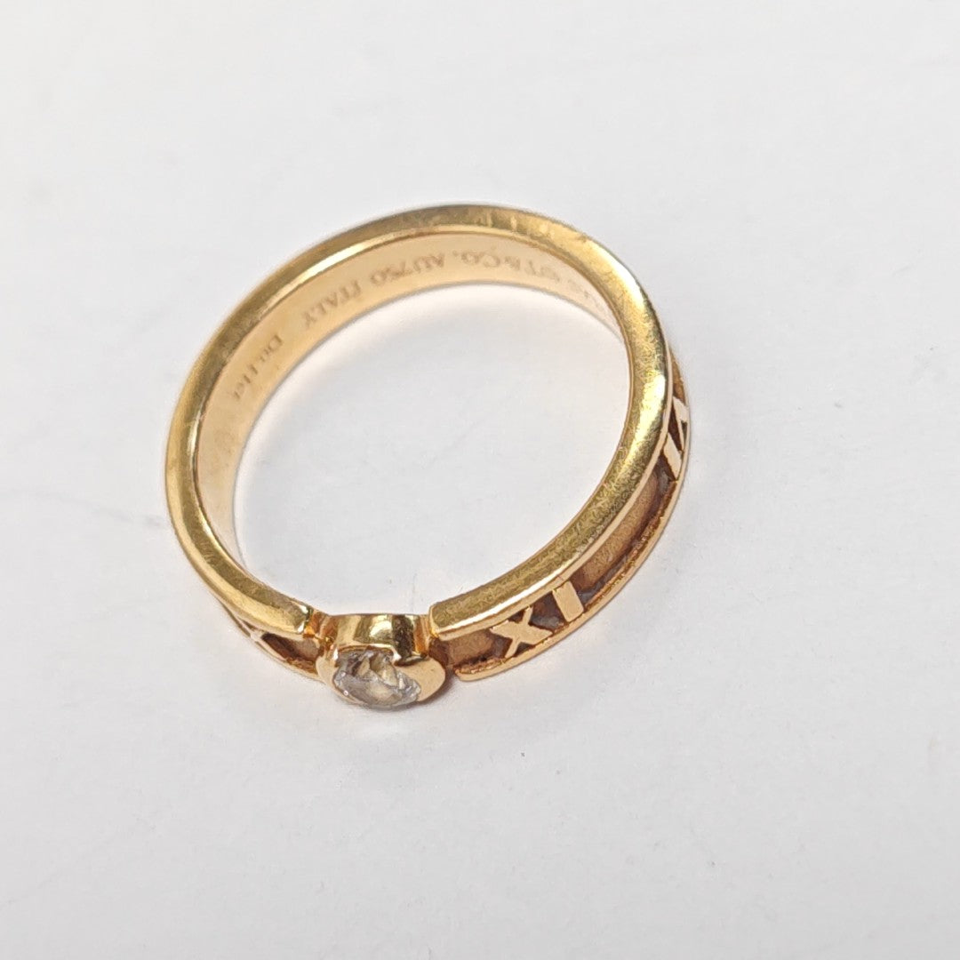 Atlas 18k Rose Gold Ring EU 46