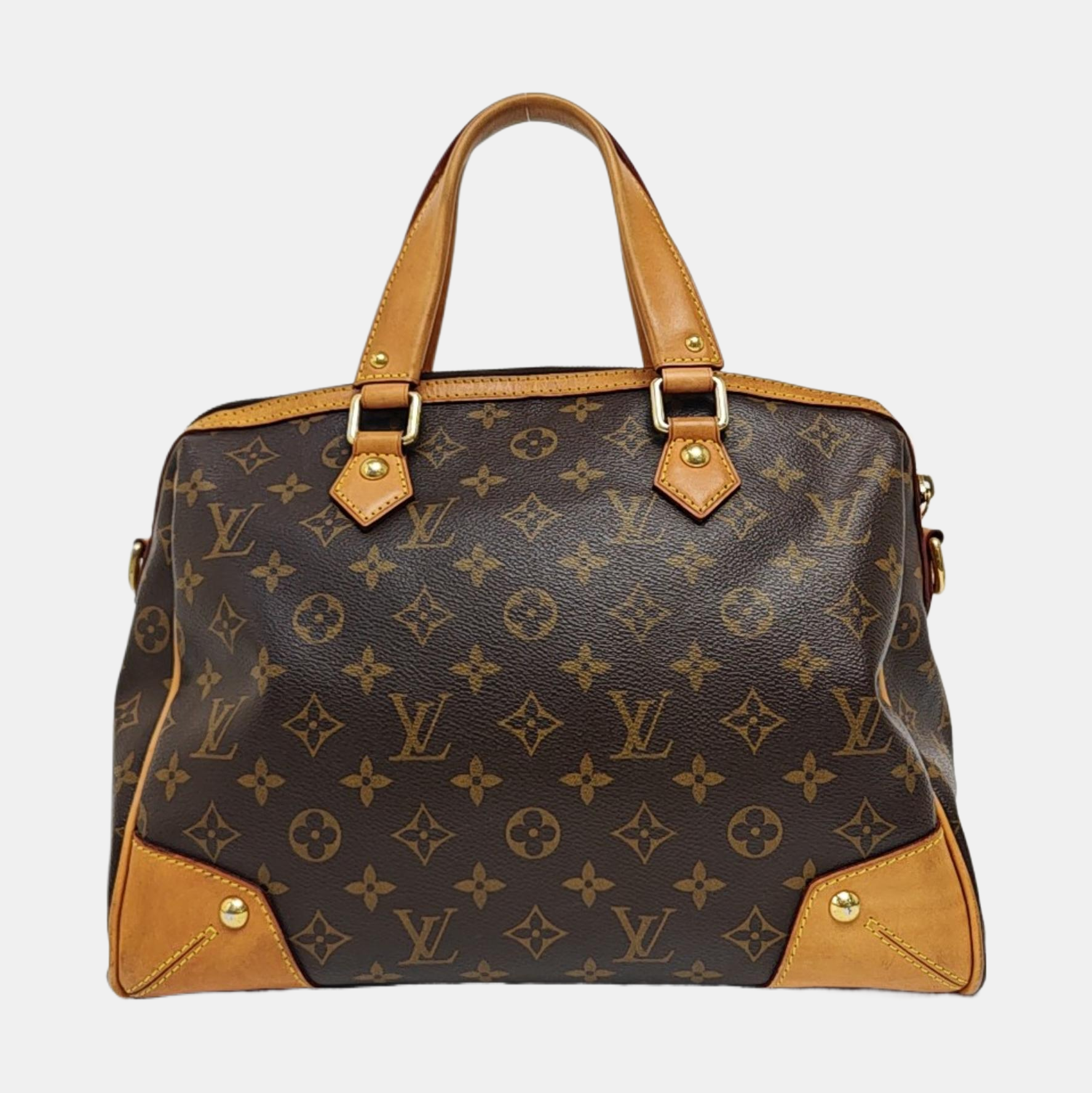 RETIRO NM Monogram Coated Canvas Brown