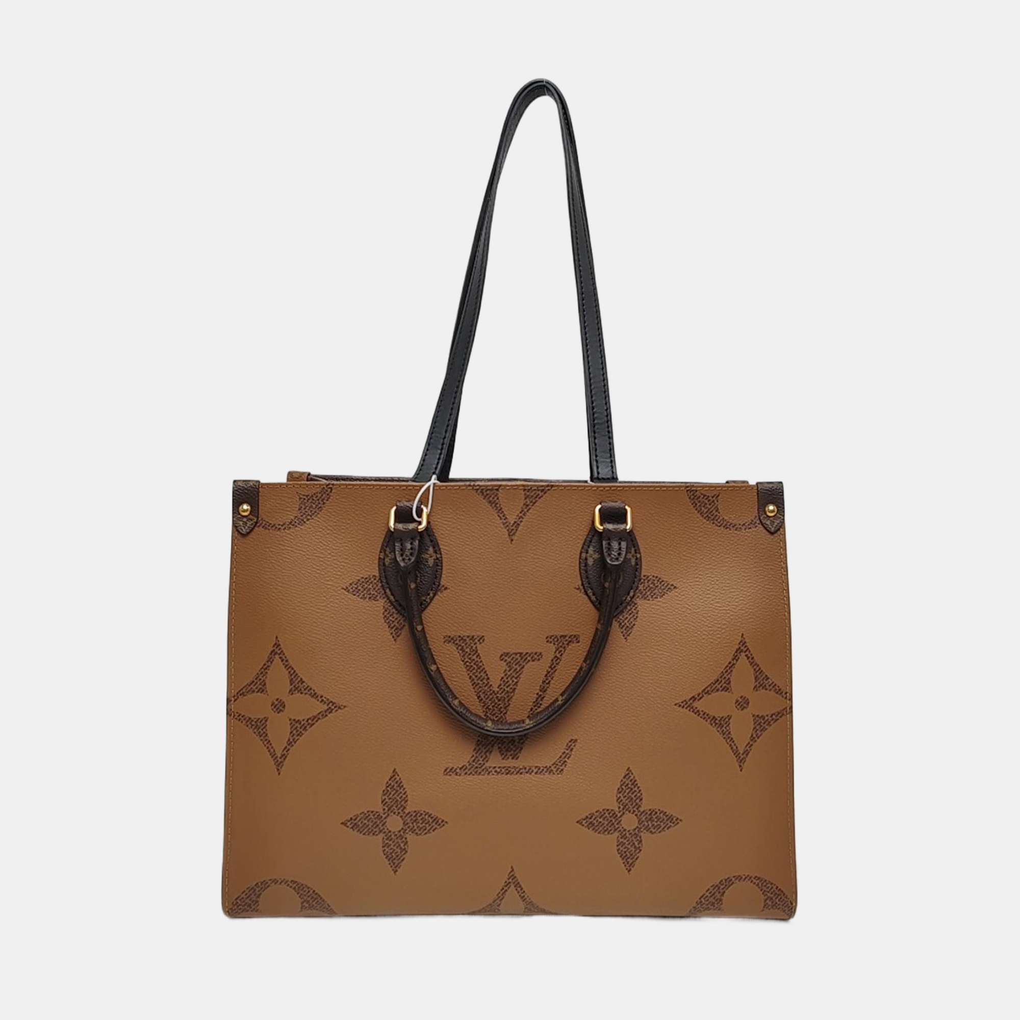 Authenticated pre-owned  ONTHEGO MM Monogram Coated Canvas Brown - Tote Bag at Looply