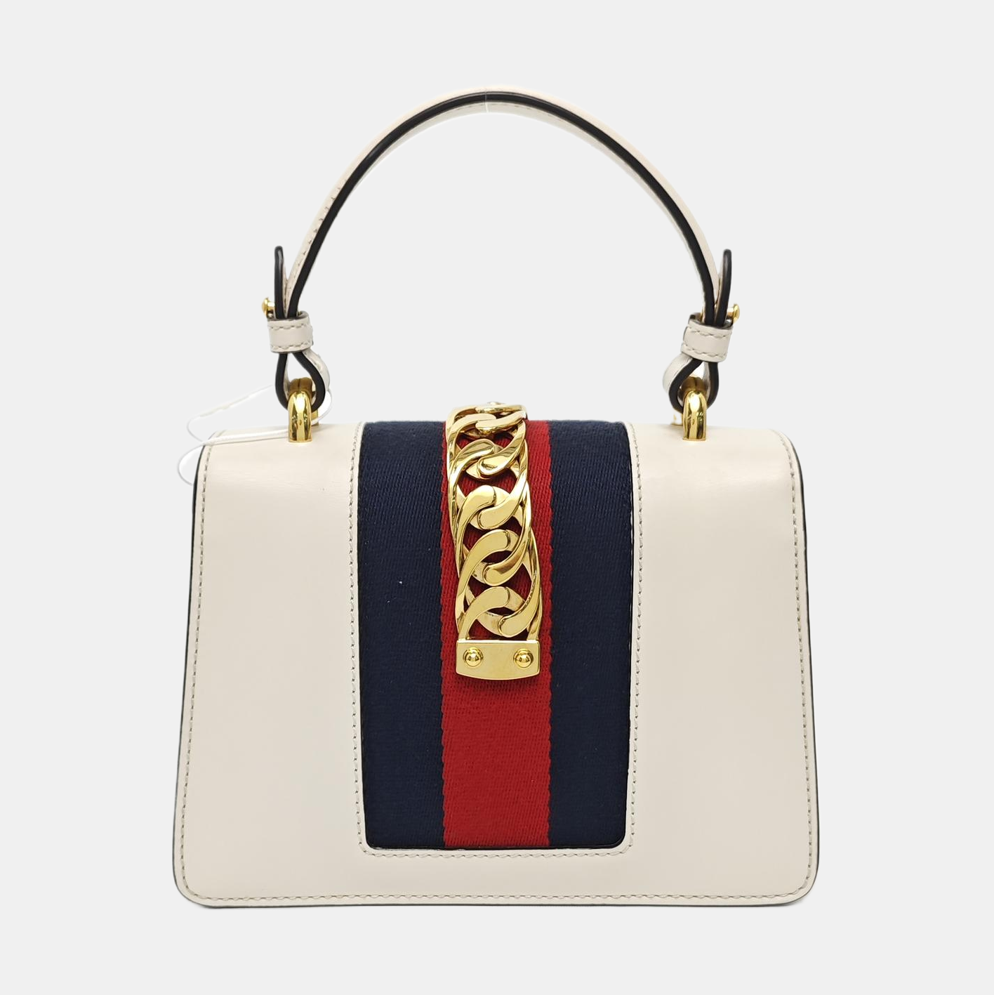 Sylvie Mini Calfskin White