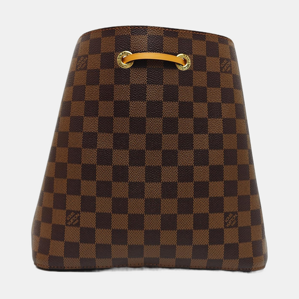NÉONOÉ MM Damier Ebene Coated Canvas Brown
