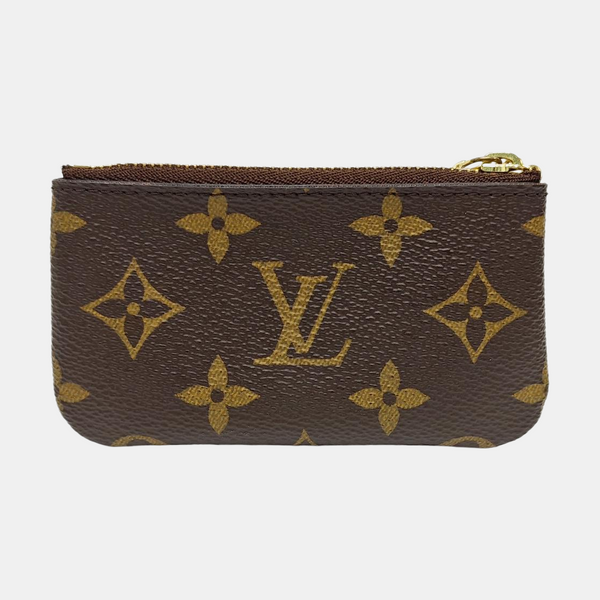 Monogram Coated Canvas Key Pouch Brown