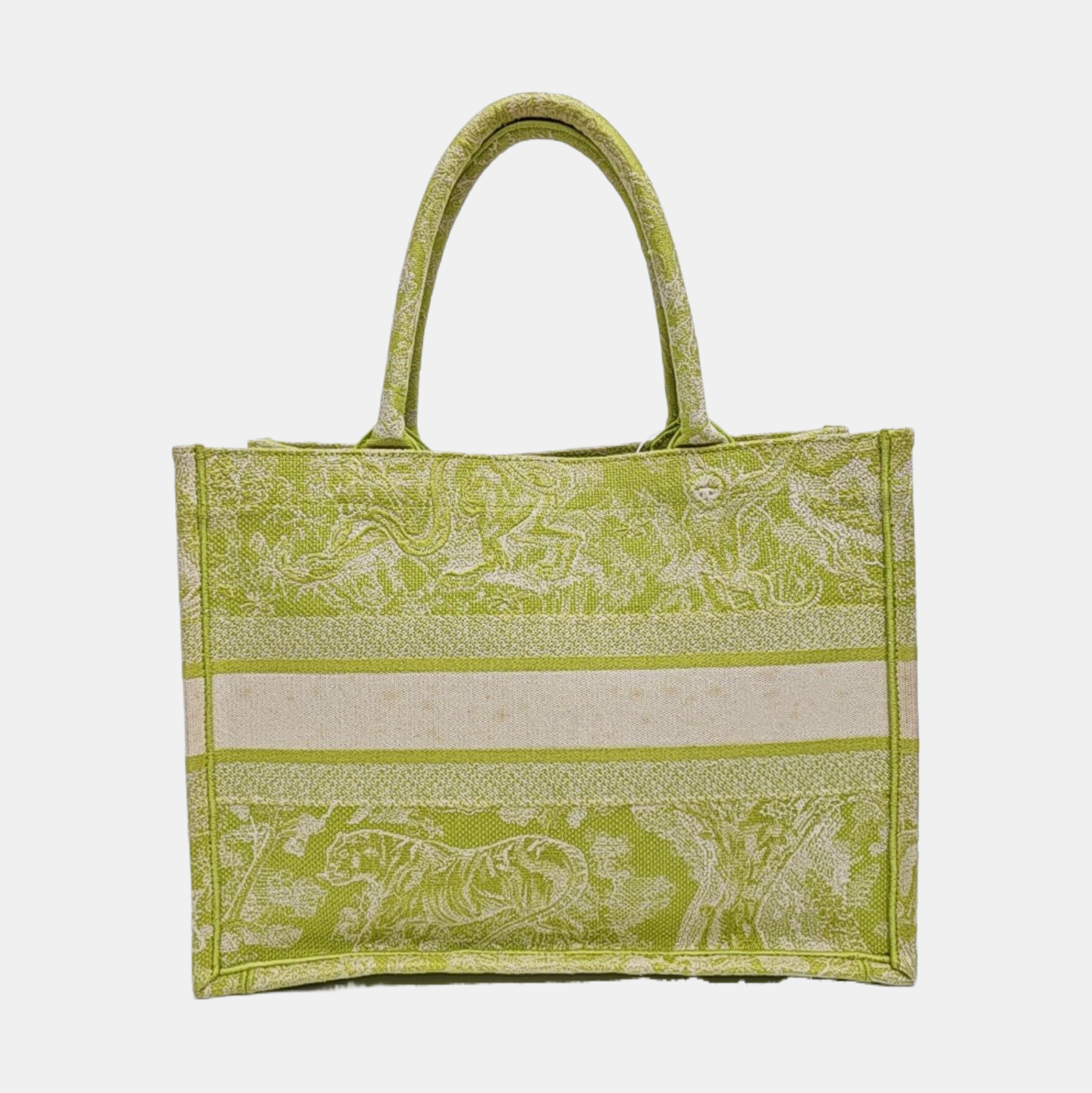 Book Tote Medium Fabric Green