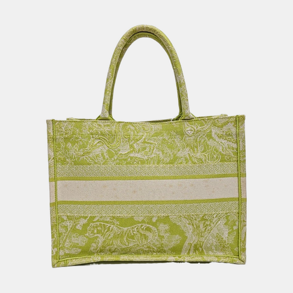 Book Tote Medium Fabric Green