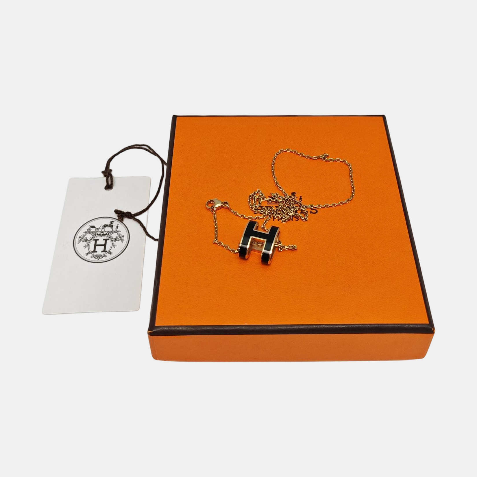 Pop H Metal Rose Gold Necklace