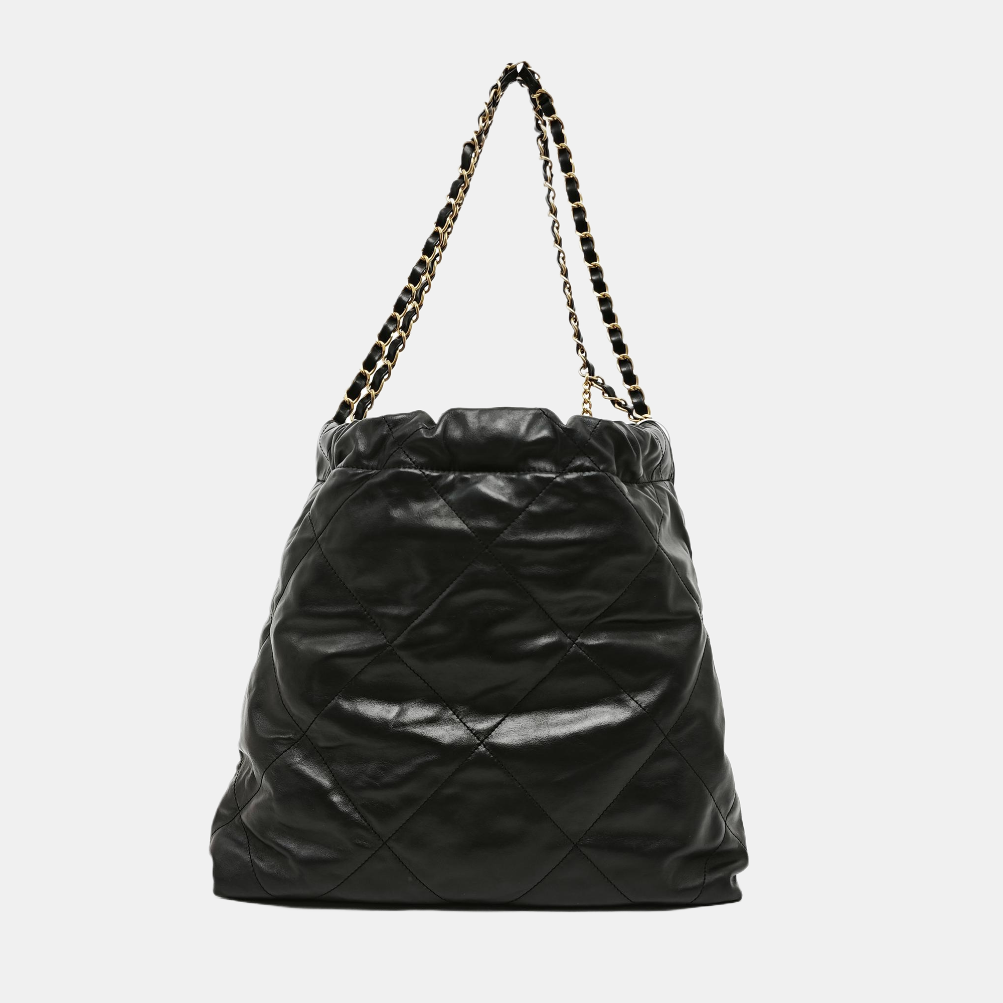CHANEL 22 Small Quilted Calfskin Black